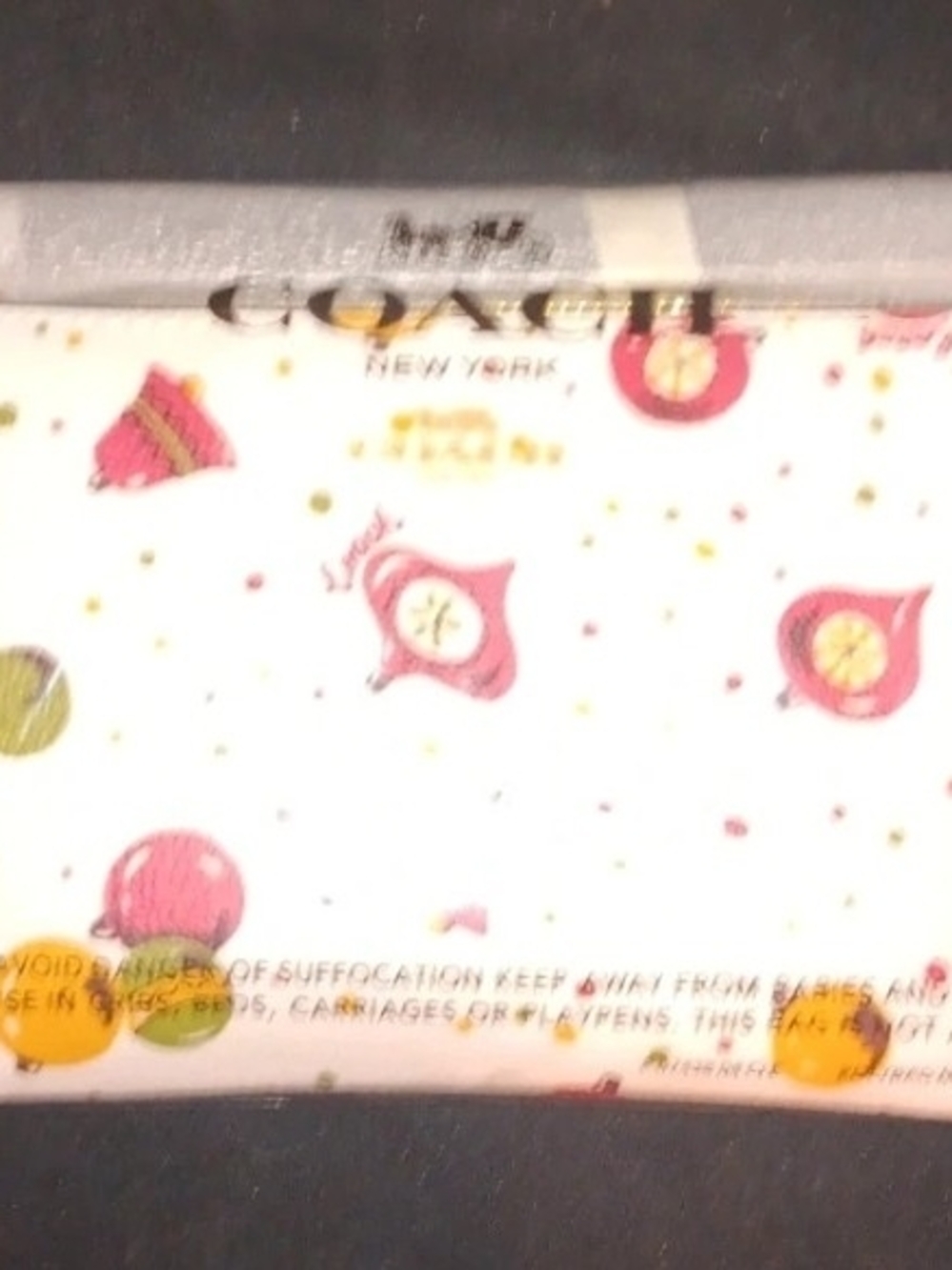 Coach White Leather Ornament Printed Wristlet NWT - Picture 3 of 8